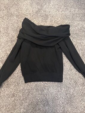 Carbon38 Black Off-the-Shoulder Sweater